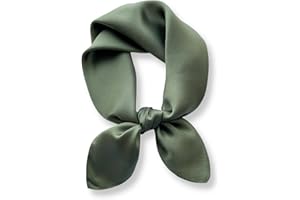 PoeticEHome Seidenschal in Uni-Farbe aus 100% Maulbeerseide - 68x68 cm Halstuch für Damen | Quadratisches Einfarbig Seidentuch | Mit Geschenkbox