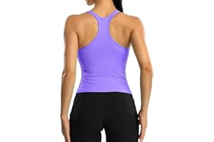 ATTRACO Canotte da allenamento da donna con reggiseni incorporati camicie da corsa gilet sportivo yoga palestra top aderente