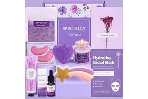 BAICAI Birthday Pamper Gifts for Women, Lavender Self Care Package for Her Pamper Hamper Gifts for Women, Ladies Relaxation Spa Bath Gifts Set Get Well Soon Gifts Ideas for Women Best Friend Bestie Sister