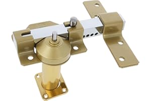 Amig - Cerrojo de Sobreponer para Puertas con Cilindro de Seguridad y Pestillo de Apertura - Acero - Acabado Martelé - Cilindro 70 mm - Incluye 5 Llaves de Punto - 105 x 170 mm