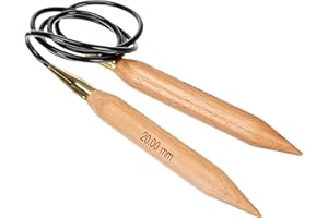 KnitPro Basix Aiguilles circulaires Fixes en Bouleau 120 cm x 20 mm