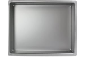 PME - Moule à Gâteau Rectangulaire en Aluminium, Argent, 304 mm x 381 x 51 mm de Profondeur, 30 x 38 x 5 cm