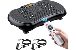 PBYRD Vibration Plate Exercise Machine, Lymphatic Drainage Machine for Weight Loss, Full Body Workout Vibrate Fitness Platform with 5 Program Modes , 330LBS Capacity Vibrating Plate for Body Shaping