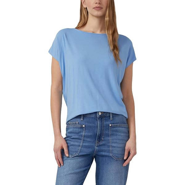 T-Shirt Donna S.Oliver - Blu Navy, Taglia 46, Maglietta Basic Di Qualità - 2