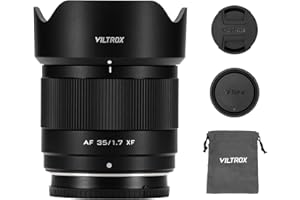 VILTROX 35mm f/1.7 F1.7 Auto Focus Grande Ouverture APS-C Prime Objectif Compatible avec Les appareils Photo Fuji X-Mount X-T5 X-T4 X-T30 II X-S10 X-T200 X-T30 X-T20 X-H1 X-H2 X-E3 X-T3 X-T100 X-PRO2