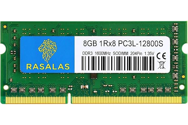 8 Go 1Rx8 PC3L12800S DDR3L1600MHz for RAM: SODIMM DDR3 12800 1.35V CL11 204-Pin PC312800 Mémoire Portable