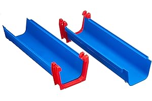 AquaPlay - Gerade 2x - Erweiterungsset für AquaPlay Wasserbahnen, 2 x Bahnelement, 2 x Verbindungsklammern, 4 x Gummidichtung, Wasserstraßen Zubehör