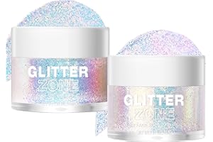 RUIBAVYA Glitter Gel Corpo 40ml Camaleonte Colorful Gel Brillantini Capelli Glitter Make Up Gel Glitterato Viso per Feste Carnevali