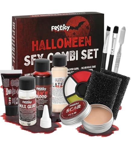 Roizefar Maquillage Halloween Effets, Faux Sang - Maquillage Effets