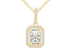 CPSLOVE Mode Damen 925 Silber Halskette Luxus Quadrat Zirkonia Ketten Anhänger Elegante Geschenke funkelnden Zirkonia Party Schmuck Hochzeit Halskette