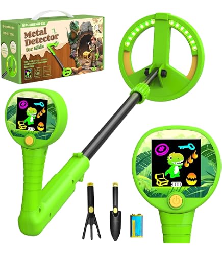 Détecteur De Métaux Pour Enfants - Léger, Réglable, Bobine Étanche IP68 Avec Pelle Et Râteau
