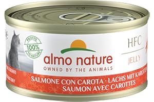 Almo Nature - HFC Jelly Saumon avec Carotte - Nourriture Humide pour Chat Adulte: 24 boîtes de 70g