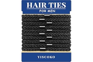 YISCOKO Męskie elastyczne włosy elastyczne opaski do włosów męskie czarne gumki do włosów opaski do włosów męskie opaski do włosów męskie opaski do włosów czarne 10 szt
