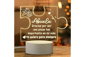 Coldbling Regalo Abuela Cumpleaños, Lámpara Regalos Originales para Abuela Navidad dia de Madre, Ideas Regalos para Abuelas Cumpleaños Luz Nocturna Regalos Abuelas