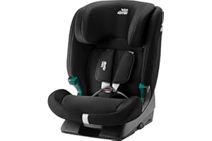 BRITAX RÖMER Silla Coche EVOLVAFIX, con ISOFIX, niños de 76-150 cm (i-Size), 15 meses a 12 años, Space Black