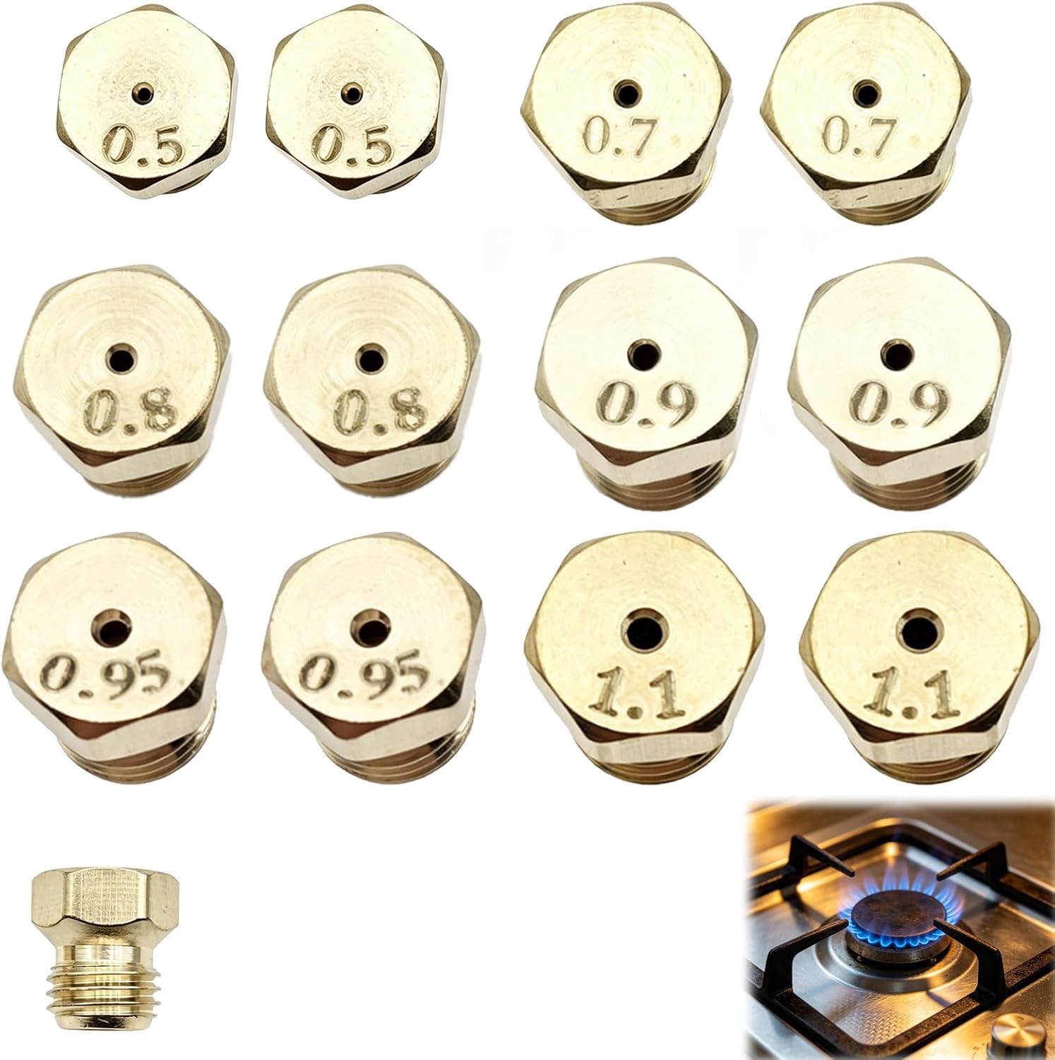 Avis d'Expert & Test Approfondi : 12 Pcs Gicleur Gaz Butane Universels Gicleur (Sélection)