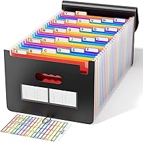ABC life Expanding File Folder, 26 Pockets A4 Accordion File