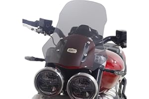 GP Kompozit Windshield Windscreen Smoked Compatible For Triumph Rocket 3 R/GT 2010-2023 46 cm