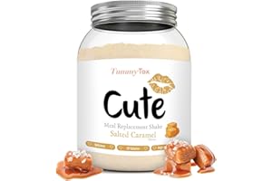 Meal Replacement Shake - Protein Shake High in Protein - Salted Caramel - Vitamins and Minerals - 500 g - Bonus E-book - Cute Nutrition by Tummy Tox