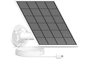 ANRAN 3W Pannello Solare per Telecamere di Sorveglianza Alimentate a Batteria, Connettore Type-C, IP66, Cavo da 3 Metri