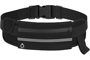 JIEYAO Pas do biegania na telefon komórkowy, ultralekka torba na biodra, wodoodporna, nerka, elastyczna torba do biegania, jogging, regulowana, kieszeń na telefon komórkowy, sportowy pasek dla