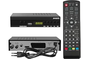 WEDETIAN TURNER TDT/T2 Digital Receiver 2024 mit USB Mediaplayer, H.265 HEVC FTA Full HD PVR, USB, HDMI, SCART, digitaler terrestrischer TV-Tuner, Full HD 1080p High Definition Digital Receiver