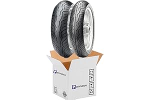 PANNACE Pneumatici in coppia 140/70-14 con 120/70-15 Posteriore + Anteriore Tyres STREET C6558/C6558F