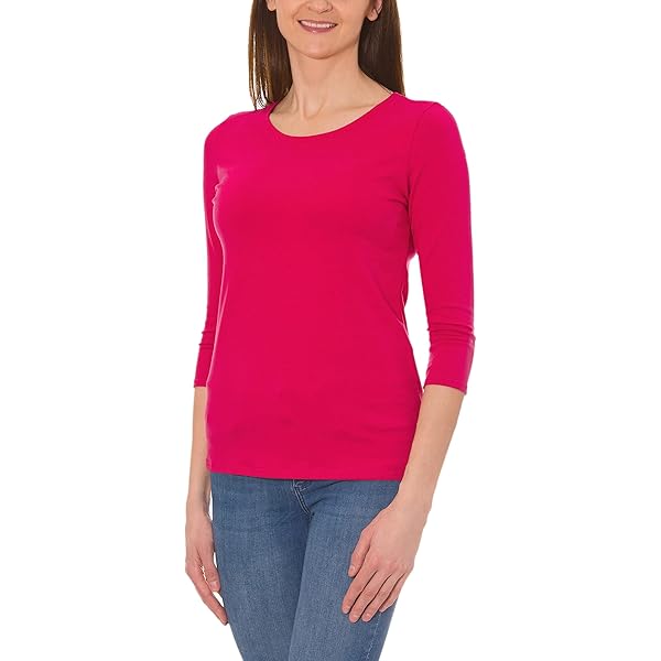 Shirt met 3/4-mouw in oceaan/ecru bedrukt | Your Look... for less