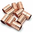 10mm End Feed Copper Equal Straight Coupling 1 x Pack of 10