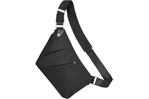 Aucuu Borsa da uomo a tracolla, zaino a tracolla da esterno, idrorepellente, con tracolla rimovibile, zaino da viaggio antifurto con usi multipli, adatto per escursionismo, bicicletta, campeggio