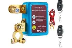 BOWEICORE Desconectador de Bateria Coche, Antirrobo Corta Corriente Bateria 12v Coche, Inteligente Interruptor Bateria Coche 12v 240a para Automóviles, RV, ATV, Camión, Barco