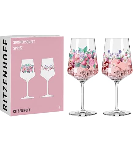 Bicchiere Da Vino Bianco RITZENHOFF Fjordlicht No.3 | 300 Ml, Sfumatura Berry, Set 2 Pezzi, Cristallo Made In Germany, Lavabile In Lavastoviglie - 3