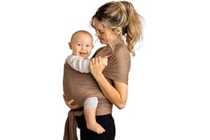 Gaia Baby Wrap | Newborn Baby Sling Carrier | Premium Supersoft Tencel Fabric | Certified Hip Healthy | Nutmeg