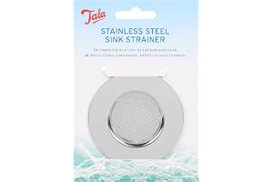 Tala rostfritt stål mini handfat, silver dräneringsskydd för sänkor, handfat och bad, förhindrar igensatt avlopp, hållbar och