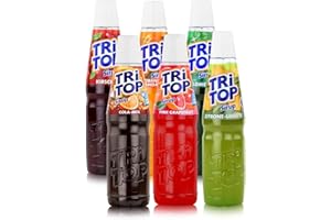 TRi TOP Getränkesirup 6 x 600ml | Sirup für Wassersprudler | 1 Flasche ergibt ca. 5 Liter Erfrischungsgetränk