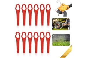 JIASHA Lame per Tagliaerba plastica,100 Pezzi Lame in Plastica per Tosaerba Lame di Ricambio in Plastica Lame per Decespugliatori di Plastica, Per Rifilare Il Prato,Erba Da Taglio