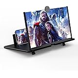 SagTuol Amplificatore schermo telefono 12 pollici, 3D HD Lente di ingrandimento per la visione di video, pieghevole Lente di 