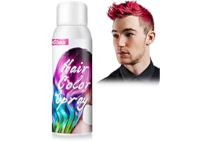 MOFAJANG Red Hair Colour Spray, Temporary Coloured Hairspray, Washable One Time Hair Dye Spray for Party Fancy Dress Cosplay Halloween, Fast Dyeing, Suitable for Many Hair Types of Kids Adults- 100ml