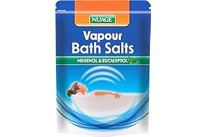 Nuage Vapour Bath Salts with Menthol and Eucalyptus Essential Oils - 450g, Calming - Relaxing - Soothing