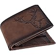 LONDON ALLEY Elk Barnished Vintage Brown Men's Leather Wallet
