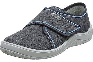 FISCHER MARKENSCHUH Fischer Męskie kapcie Tim, Szary dżinsowy szary 601, 34 EU