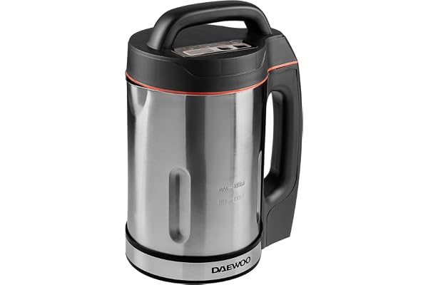 Daewoo Machine SDA1714 | Utilisation : 1000 W | Capacité de 1,6 L | Idéal pour une soupe lisse et épaisse | Voyants LED | Capteurs de surremplissage et de débordement, acier inoxydable, 1000 W, 1,6