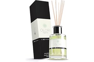 ‎OLORI Raumduft Minze - Diffuser mit Duft-Stäbchen - Duftöl mit ätherischen Ölen neutralisiert Tabakgerüche - 100% Natürlich frischer Duft - Lufterfrischer für die Wohnung extra langanhaltend (Glas 200ml)