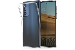 kwmobile Carcasa Compatible con Motorola Edge 20 Pro - Funda de Silicona para móvil - Cover Trasero en Transparente