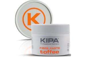 KIPA Toffee Fibre Hair Paste | Strong & Flexible Hold | Low Shine Finish | Volume & Texture | Long Lasting | Water-Based | Easy Wash Out | Paraben & SLS Free | Natural Look | All Hair Types | 100ml