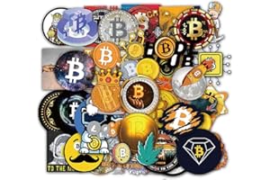 SetProducts Top Aufkleber ! Set von 49 Aufkleber Bitcoins - Premium Qualität - Nicht Vulgär – Kryptowährung, Bitcoin, Bomb, Graffiti - Anpassung Laptop, Scrapbooking