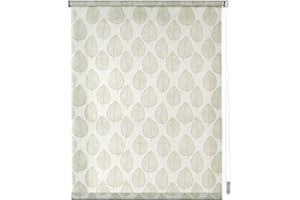 STORESDECO - Tenda a Rullo Fantasia, Tenda a Rullo Traslucida | Naturale Verde, 120 cm x 180 cm