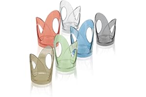 Fratelli Guzzini Feeling Set Reggi Bicchieri, SMMA, Multicolore, 12.5 x 7.6 x 18 cm