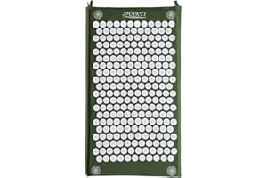 ‎SHAKTIMAT ShaktiMat [Das Original seit 2007] Akupressurmatte zur Entspannung für Rücken, Nacken, Füße, Ethische Handarbeit, GOTS-zertifizierte Bio-Baumwolle, Grün