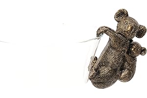 Pot Buddies Figura de Koala y Cachorro Hecha a Mano para Colgar macetas, Adorno Decorativo para jardín, Figura de Maceta de Flores